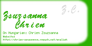 zsuzsanna chrien business card